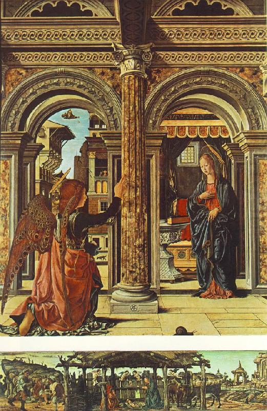 COSSA, Francesco del Annunciation and Nativity (Altarpiece of Observation) df china oil painting image